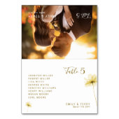 De Golden Hour Grace Foto & Bloemenbruiloft Kaart (Voorkant)