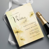 De Golden Hour Grace Foto & Bloemenbruiloft Kaart