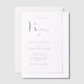 De Golden Hour Grace Moderne bruiloft Vellum Uitnodigingen (Offset)