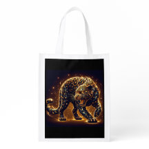 De Golden Leopard herbruikbare boodschappentas