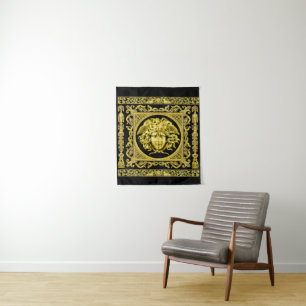 De Golden Medusa Wall Tapestry Wandkleed