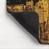 De Golden Night Skyline van New York Muismat (Hoek)