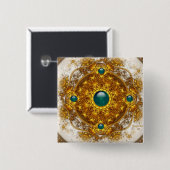 De Golden Orchestra-Button Vierkante Button 5,1 Cm (Voorkant /achterkant)