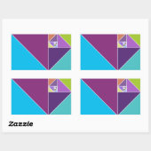 De Golden Ratio Rechthoekige Sticker (Vel)