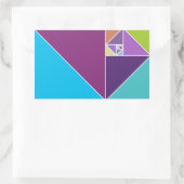 De Golden Ratio Rechthoekige Sticker (Tas)