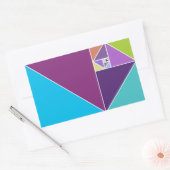 De Golden Ratio Rechthoekige Sticker (Envelop)