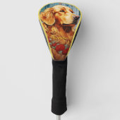 De Golden Retriever Dog 002 - Natalia Mucha Golfheadcover (Voorkant)