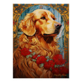 De Golden Retriever Dog 002 - Natalia Mucha Perfect Poster (Voorkant)