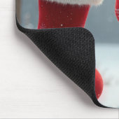 De Golden Retriever in een kous Muismat (Hoek)