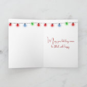 De Golden Retriever met ijzige Schaatsen Feestdagen Kaart (Binnen)