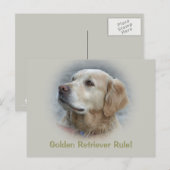 De Golden Retriever Rule! -Kaart Briefkaart (Voorkant / Achterkant)