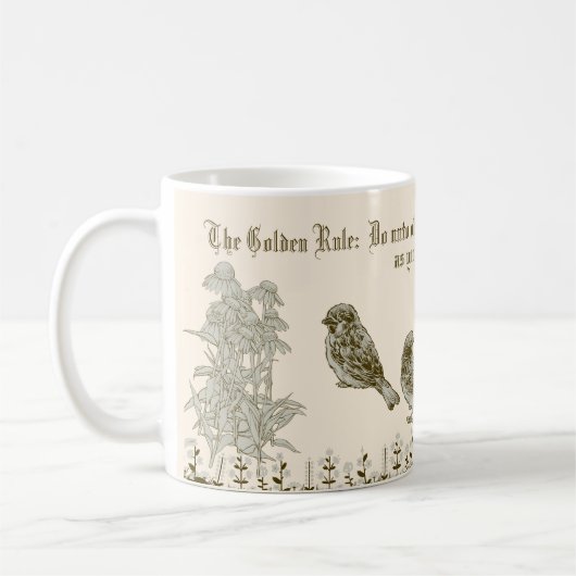 De Golden Rule Mok koffiekop (Links)