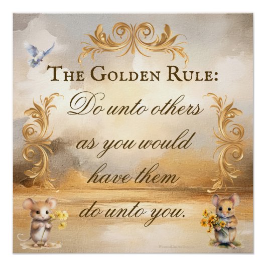 De Golden Rule Poster serene scène (Voorkant)