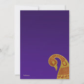 De Golden Swan huwelijksuitnodiging Kaart (Achterkant)