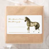de Golden Unicorn Bookplate Etiket (Insitu)