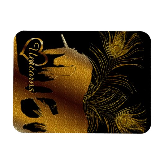 De Golden Unicorn Magneet (Horizontaal)