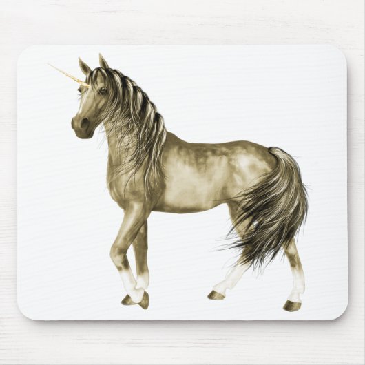 de Golden Unicorn Mousepad Muismat (Voorkant)