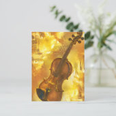 De Golden Violin Digital Art Briefkaart (Staand voorkant)