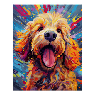 De Goldendoodle Dog 003 - Zetton Ziana Perfect Poster