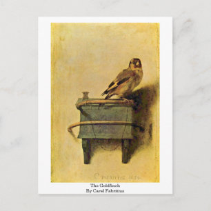 De Goldfinch. Door Carel Fabritius Briefkaart