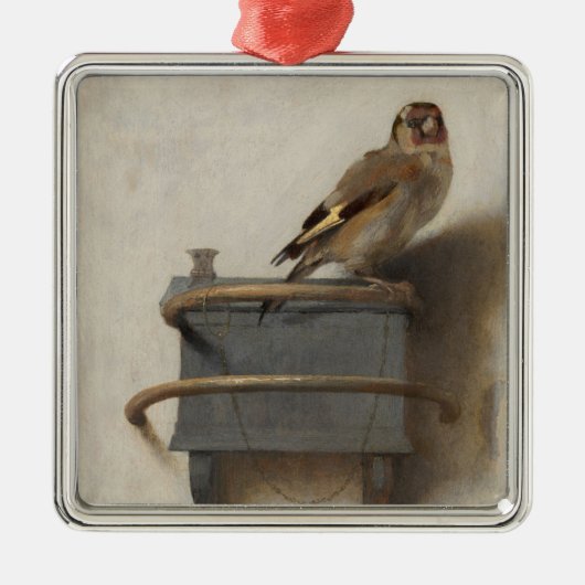 De Goldfinch Metalen Ornament (Voorkant)