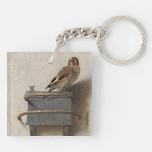 De Goldfinch Sleutelhanger (Achterkant)