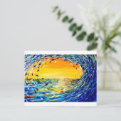 De golf briefkaart (Staand voorkant)