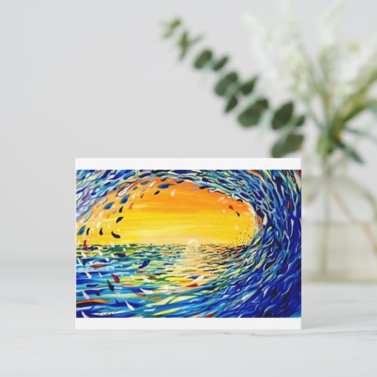 De golf briefkaart (Staand voorkant)