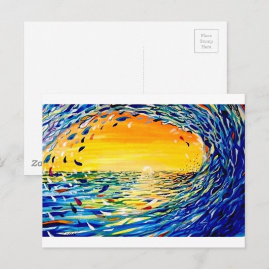 De golf briefkaart (Voorkant / Achterkant)