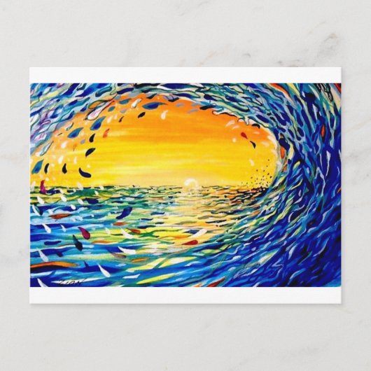 De golf briefkaart (Voorkant)