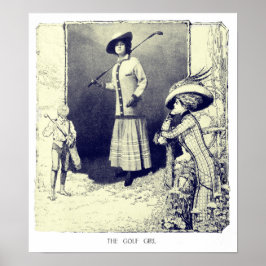 De Golf Girl Golf Print 1909