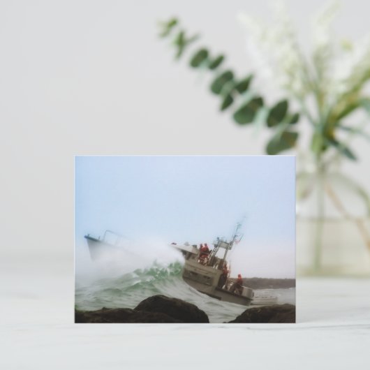 De golf leiden briefkaart (Staand voorkant)