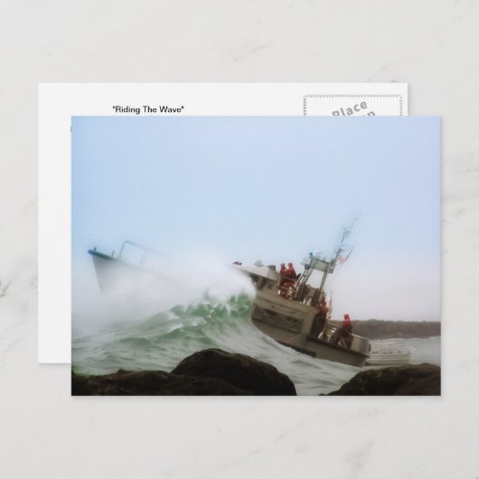 De golf leiden briefkaart (Voorkant / Achterkant)