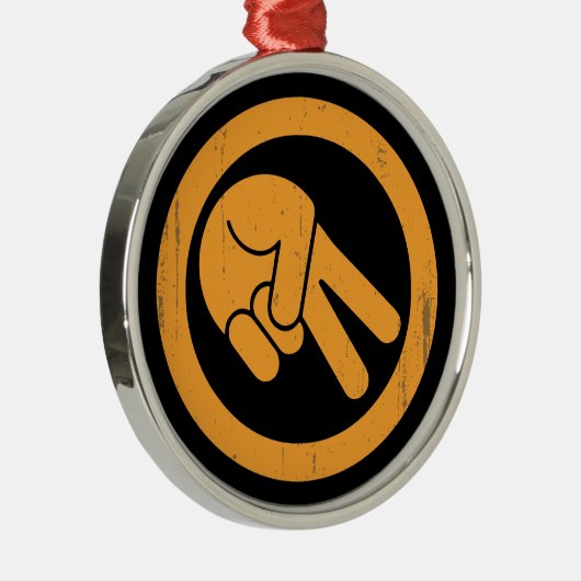 De golf metalen ornament (Rechts)