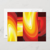 De golf - moderne kunst Abstracte kunst Briefkaart (Voorkant / Achterkant)