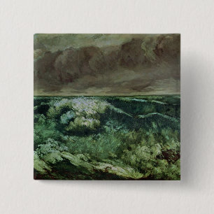 De golf, na 1870 vierkante button 5,1 cm