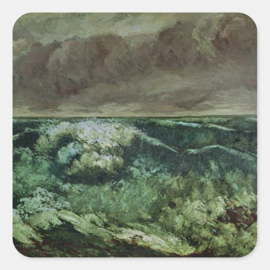 De golf, na 1870 vierkante sticker (Voorkant)