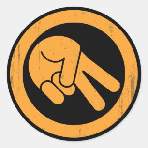 De golf ronde sticker