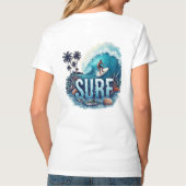 De golf surfen t-shirt (Achterkant)