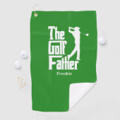 De Golf Vader Met Naam Grappig Golf Thema Golfhanddoek (Insitu)