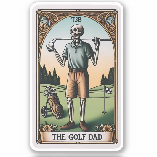 De Golf vader Tarot Sticker (Voorkant)