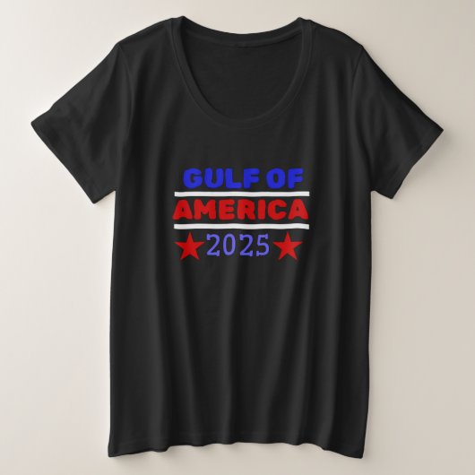 DE GOLF VAN AMERIKA.. GROTE MAAT T-SHIRT (Design voorkant)