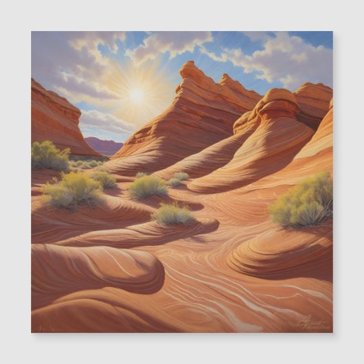 De golf van Arizona in Coyote Buttes (Voorkant)