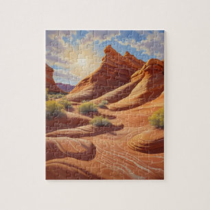 De golf van Arizona in Coyote Buttes Legpuzzel