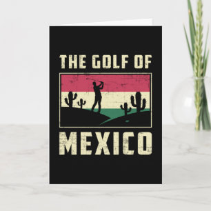 De Golf van Mecico Golf Golfer Golfing Funny Kaart