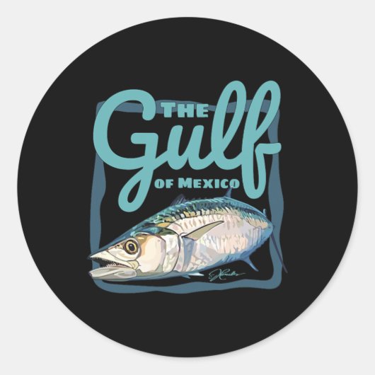 De Golf van Mexico5 Ronde Sticker (Voorkant)