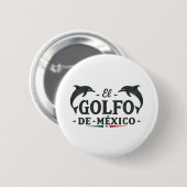 De Golf van Mexico Amerikaanse Golf van Mexico  Ronde Button 5,7 Cm (Voorkant /achterkant)