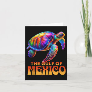 De Golf van Mexico EDM Music Rave Dance Zee Turtle Kaart