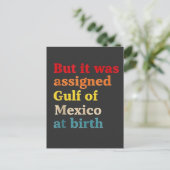 De Golf van Mexico werd bij de geboorte toegewezen Aankondigingskaart (Staand voorkant)