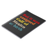 De Golf van Mexico werd bij de geboorte toegewezen Notitieboek (Linkerzijde)